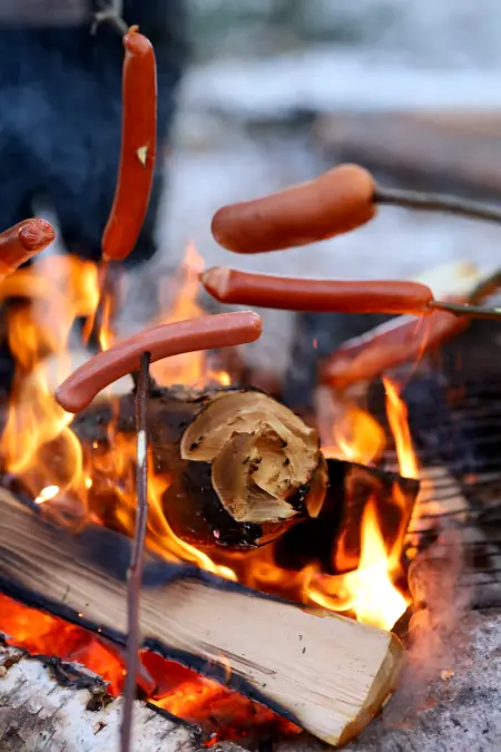 activities in north värmland - Wärdshuset Klarälvdalen - Roasting sausages